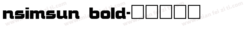 nsimsun bold字体转换